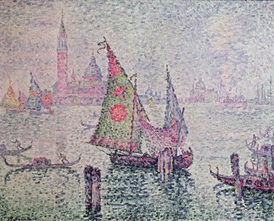 La vela verde, Venecia, 1904 de Paul Signac